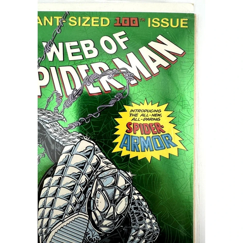 Web of Spider-Man #100‎ (1993) Giant-Sized 1st Spider-Armor Key Issue NM/VF